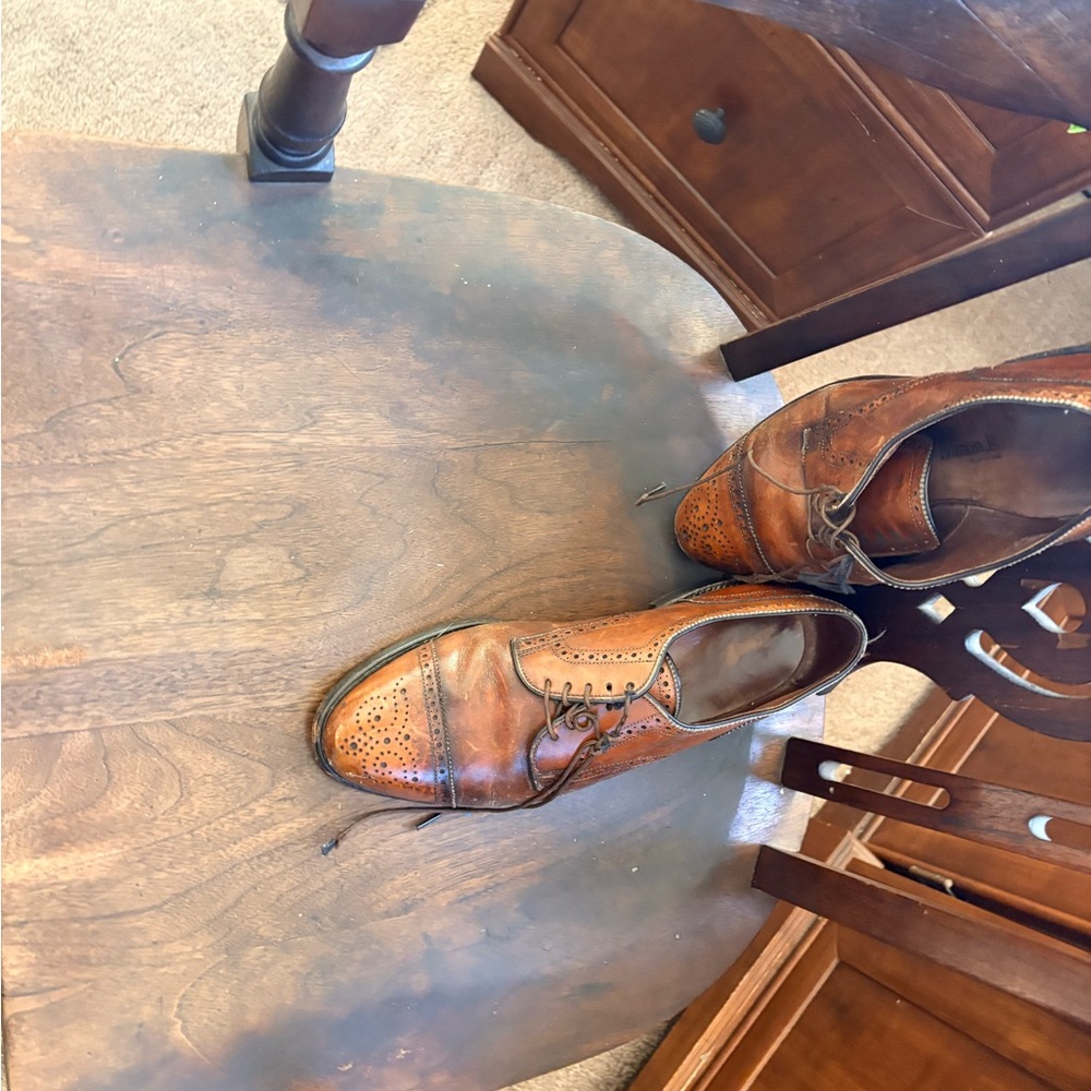 Allen Edmonds Tan Leather Derbys